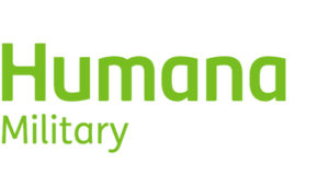 Green text on a white background reads "Humana Military." The word "Humana" is in a larger, bold font, while "Military" is in a smaller, regular font placed beneath "Humana.